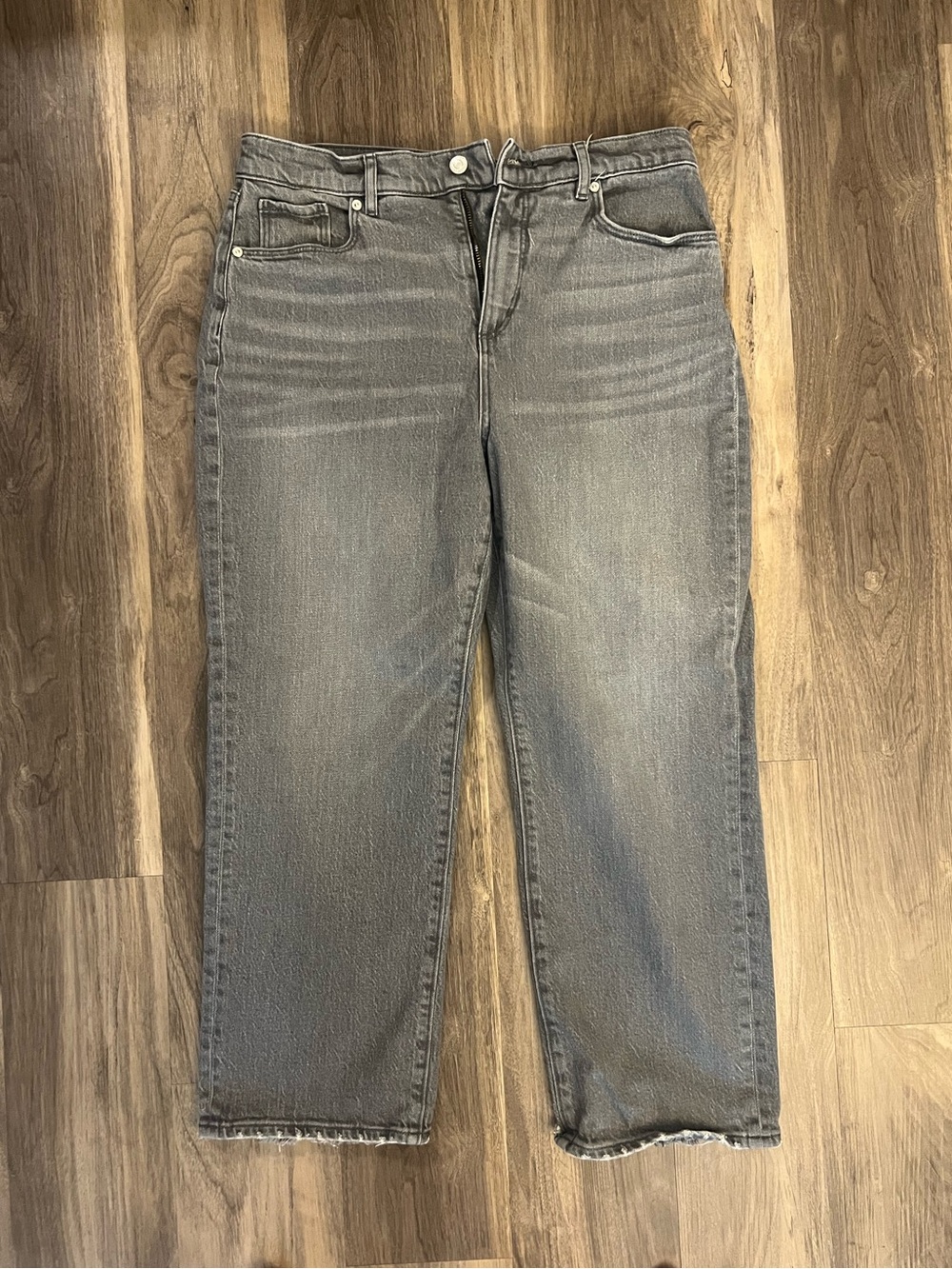 LOFT Gray Straight-Leg Women’s Jeans